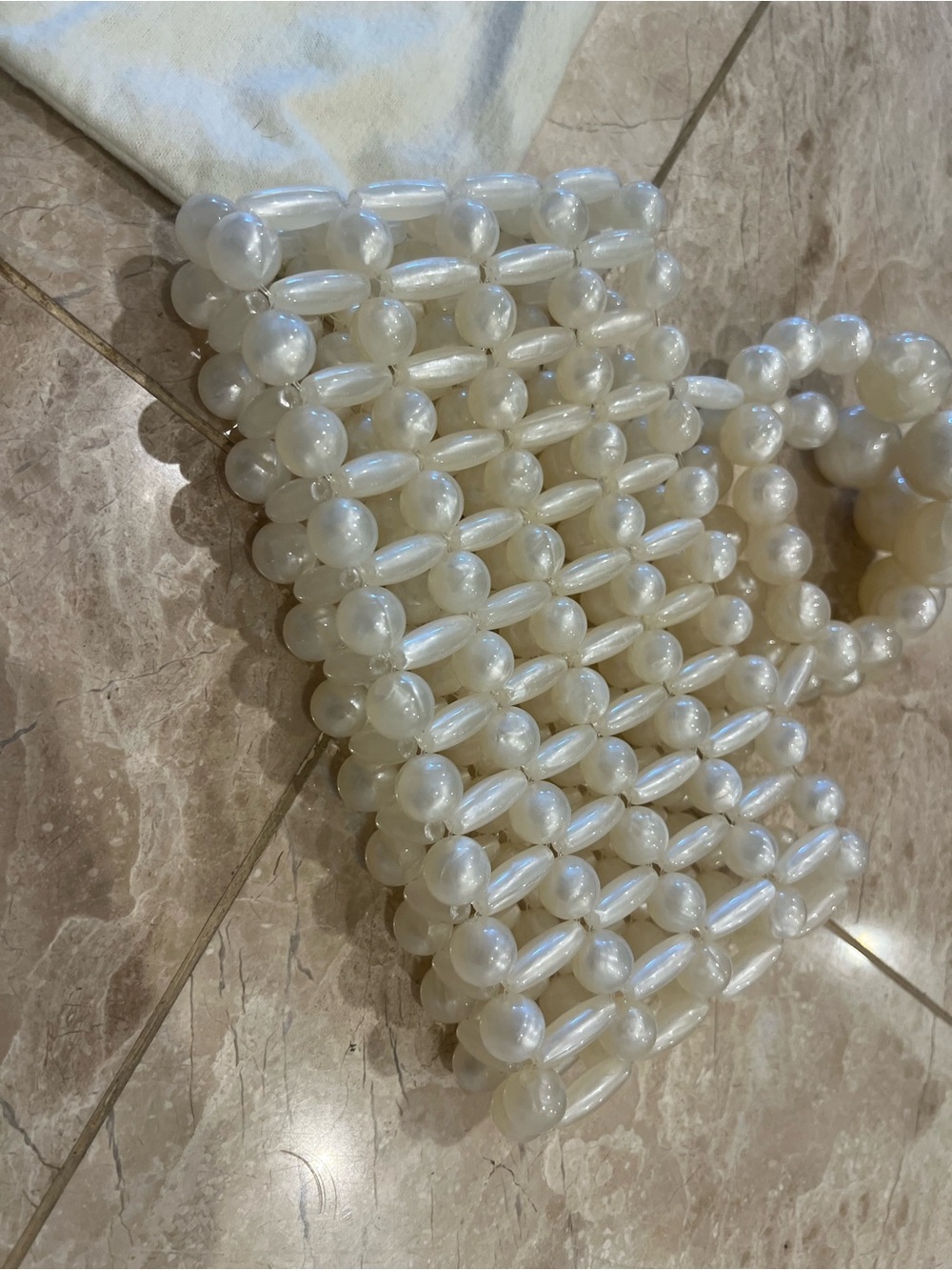 Cult Gaia Cora Ivory Beaded Bag - Picture 4 of 4